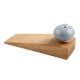 2 Pieces Light Grey Round Ceramic Wooden Door Stopper
